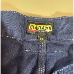 Blaklader Pants Mens 40x35 Blue FR Flame Resistant HRC2 Cargo Utility Weld Work
